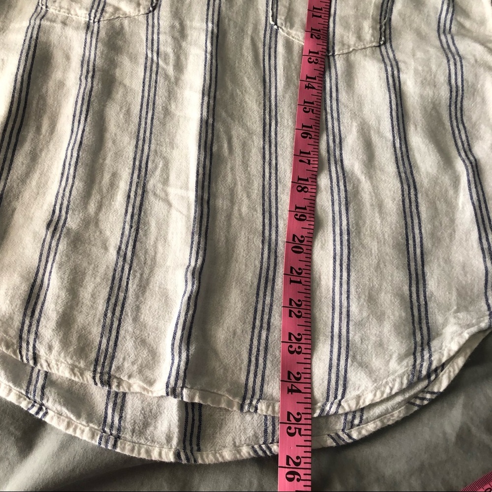 Rails Matea Flamenco Stripe Linen Blend Top Sz Sm… - image 7